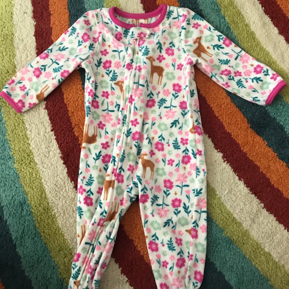 Just One You Carter’s fleece footed pajamas